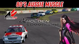 Racing an icon. The Holden Commodore VH. #assettocorsa #simracing #bathurst #acmods