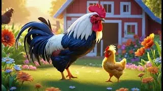 Rooster Combs Go Crow Crow Crow Nursery Rhyme for Kids Baby Songs Preschool Learning