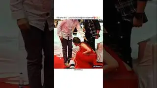 The Way She Bowed to Rajamouli &hearts;️🙌✨#filmista #sreeleela #south #respect #shorts