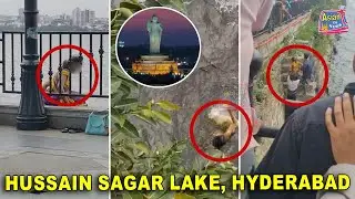 Woman Attempts Suicide in Hussain Sagar Lake, Saved by Timely Intervention | Asian Tv News
