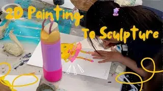Students Continue Amazing Mixed Media Project In Class - Part 3 🎨