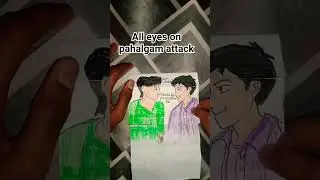All Eyes on Pahalgam attack 😭😭 couple story in kashmir #shorts #art #subscribe this channel ❤️🙏🙏