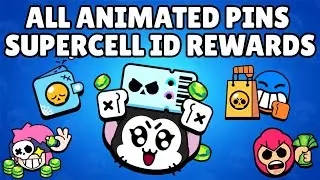Supercell ID Rewards Pins (Animated) | Brawl Stars | Green Screen