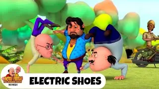 Motu is exercising wearing electric shoes, Chewing gum sir has come to call for playing car game