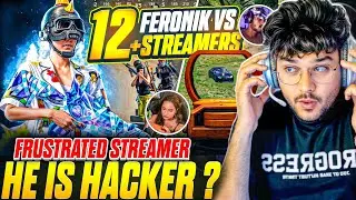 Streamers Abused Him After This Clutch 💀 | 12 Big Streamers vs Feronik 😱 | Reaction @ThorGaming77