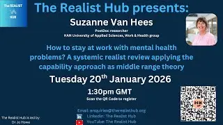 How to stay at work with mental health problems? A systematic realist review.