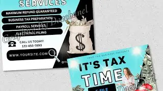 It&rsquo;s Almost Tax Time Watch Me Create A DIY FLYER;