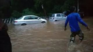 Mumbai Flood 2017: Flooded roads in Thane