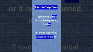 Fact or Opinion