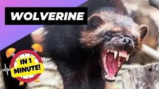 Wolverine 🐻 The Little-Known Beast Of The North | 1 Minute Animals