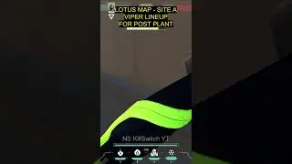 Valorant LOTUS Map Lineups||Site A Viper Poison Post Plant Lineup #valorantclips #ytshorts #valorant