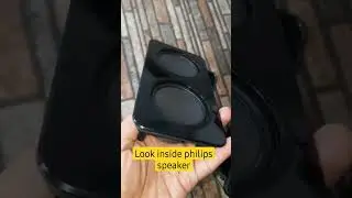 look inside philips surround speaker #philipsspeaker #philips #speaker #passiveradiator
