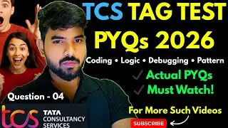 TCS TAG Test 2026 | Real Previous Year Questions + Expected Patterns