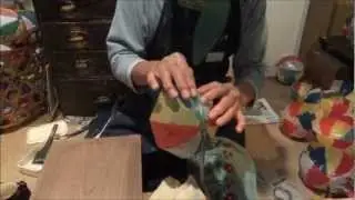 天領 出雲崎 「時代館」 にて　紙風船作ってました