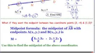 Geometry - 1-3: Use Distance and Midpoint Formulas