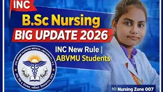 Big updates from INC for Bsc nursing students #viralvideo #nursing #trending #video #exam 