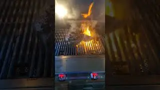 Grilling Tri Tip!  Don't be afraid to let the fire touch the #food