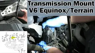Замена крепления трансмиссии V6 Equinox и Terrain 2010-2017 гг. своими руками