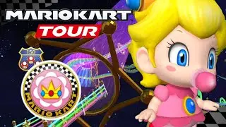 Mario Kart Tour Space Tour Baby Peach Cup Gameplay 
