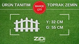 32 CM Dekoratif Plastik Bah&ccedil;e &Ccedil;iti ve Peyzaj &Ccedil;iti (Toprak Zemin) #ZidiPlastik #Dekorasyon
