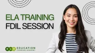 ELA Training - First Day in Learning Session