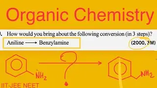 How to convert aniline to benzyl amine #organicchemistry  #chemistry