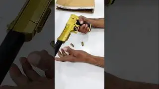 Yellow toy gun unboxing