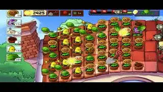[[Plants v.s. Zombies]]: Adventure 2, Roof, and Level 9 - Catapult x Garlic defense