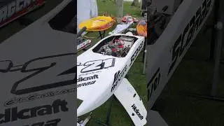 RC gas Powerboats pit lane walk around.
