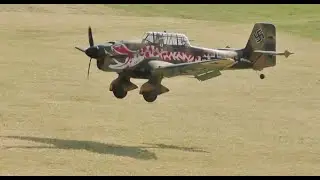 3 X 1/5 SCALE ZIROLI RC JUNKERS JU 87 STUKAS DISPLAY AT STOW MARIES WW1 AERODROME - 2020