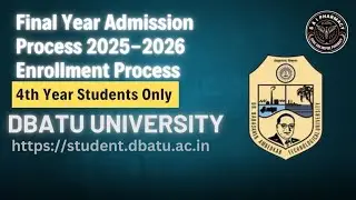4th Year |B Pharm | Admission Process | Enrollment Process|DBATU| University @sai_Pharmacy 