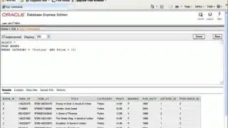 15 SQL with Oracle 10g XE   Using AND and OR with SELECT