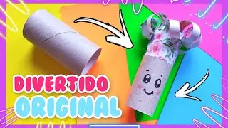 ♻️&iquest;C&oacute;mo hacer una manualidad f&aacute;cil con rollos de cart&oacute;n? | DIY reciclaje tubos de papel higi&eacute;nico 