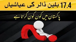 Who spent 17.4 billion dollers ? Pakistan's elite class spends money on    security and protocol.
