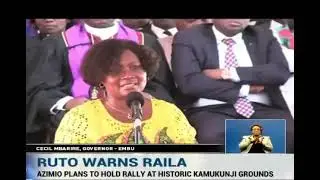 I WILL NOT BE INTIMIDATED BY RAILA ODINGA BY SEEKING POLITICAL REFUGE*🤔 Ruto told Raila