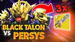 3x BLACK TALON VS PERSYS | Spire of the Watcher DPS Test | Destiny 2 Season of the Seraph
