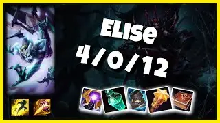 Elise vs Ekko TURKISH Challenger JUNGLE (4/0/12) Gameplay Replay - Patch 10.23