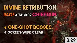 PoE 3.29 Allflame - Rage Stacker Divine Retribution Chieftain