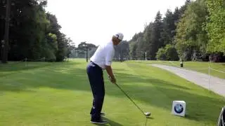 Ernie Els crushes driver at BMW PGA