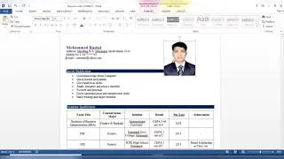 3 Pages Word Professional Resume / CV Template Modern and Clean; Smart Design. Code: 13540021