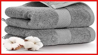 E ENASUE Cotton Hand Towels, 2 Pack Thick Face Towel Set with Hanging Ring Design