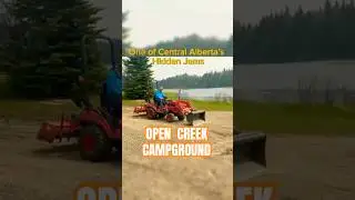 Tractor Time for a Good Cause 🚜 Local Campground Makeover #diy #camping #tractor #rvlife #fishing