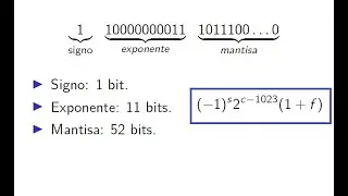 Convertir doble precisión 64 bits a sistema decimal
