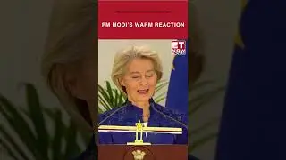 PM Modi Smiles As Ursula von der Leyen Mentions Makar Sankranti During Interaction | ET Now #shorts