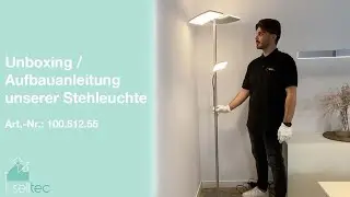 Montageanleitung -Aufbauanleitung Deckenfluter - Paul Neuhaus- Leuchten Direkt-Selltec Leuchten