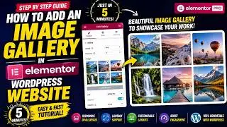 How to add an image gallery in elementor wordpress website