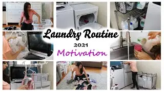LAUNDRY ROUTINE 2021 || LAUNDRY MOTIVATION