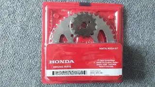 Rantai Set Original AHM Untuk Supra XX Kesayangan. Agak Mahal Tapi Mantap!
