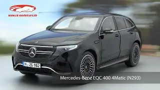 ck-modelcars-video: Mercedes-Benz EQC 4matic (N293) Baujahr 2019 schwarz 1:18 NZG