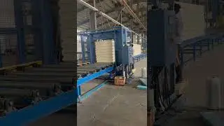Sixth step!PU/PIR panel automatic production line. #coldroom #refrigeration #machine #pupanel